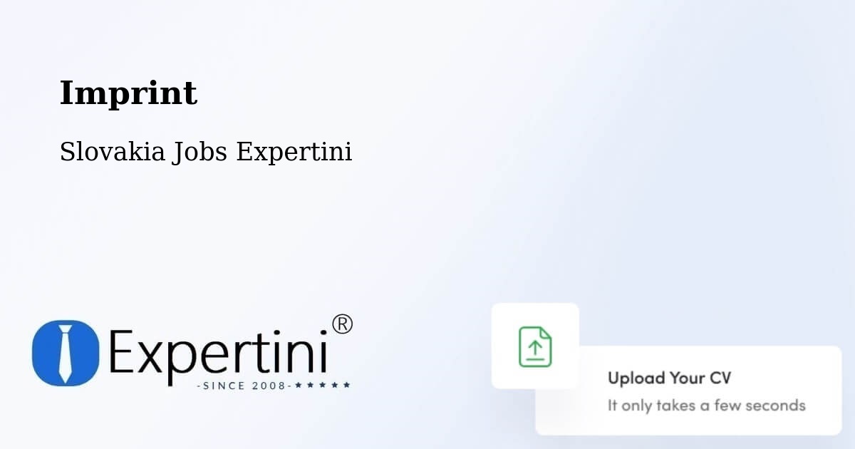Imprint – Okres Sobrance - Slovakia Jobs Expertini